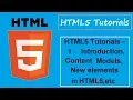 HTML5 Tutorials - 1