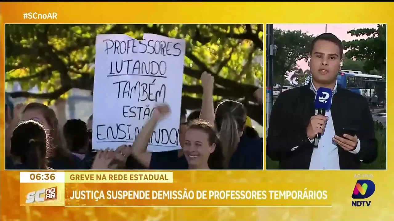 Justiça de SC suspende demissão de professores temporários