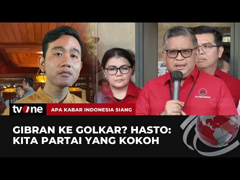Jawaban Hasto Kristiyanto soal Isu Gibran Gabung Golkar