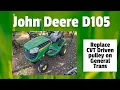 John Deere D105 replacing driven CVT pulley assembly on General Transmission after the spring broke