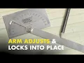 Square Head Stainless Angle Protractor