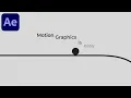 Minimal Line Motion Graphics Text Animation in After Effects - After Effects Tutorial No Plugins