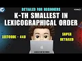 K-th Smallest in Lexicographical Order Super Detailed Dry Run Leetcode 440 codestorywithMIK