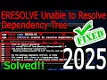 Fixed ERESOLVE Unable to Resolve Dependency Tree 2025 Update Npx create-react-app not working