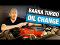 Barra Oil Filter Change - Preparing for an Aftermarket Turbo Oil Feed Ford BA Falcon XR6 Turbo