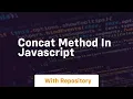 concat method in javascript
