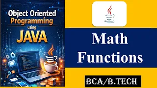 Math function in Java 9 functions of Math round abs max min BCA BTech MCA