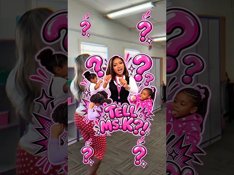 TELL MS: K —NEW SCHOOL 😱, WHO THIS??!!? 💙💛💙💛💙💛 #funny #teacher #tellmsk #explore