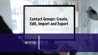 Contact Groups Create Edit Import and Export