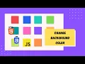 Randomly Change Background Color using HTML CSS and JavaScript WEB DEVELOPMENT TUTORIALS