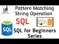 Pattern Matching in SQL with Solved Example in Hindi SQL tutorials for Beginners