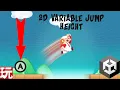 Unity PlayMaker How to set up 2d variable Jump Height