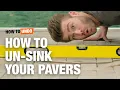 How to Un-Sink Pavers How to Undo