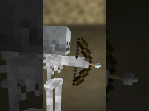 Minecraft Hard Mode Skeletons Be Like 😭😭