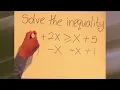 How to Solve Inequalities with Variables on Both Sides Part 1