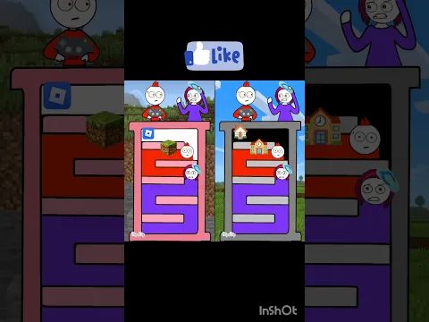 Which oneππ»? #shorts #minecraft #roblox #school #home