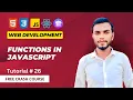 Functions in JavaScript Web Development Course 2023 Lecture - 26