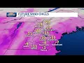 New Hampshire hourly timeline Track frigid temperatures wind chills hour by hour