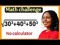 A Nice math olympiad algebra simplification calculator is not allowed