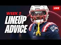 Fantasy Football Week 2 Lineup Advice NFL Inactives Injury Updates