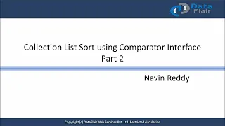 Java Collection List Sort using Comparator Interface Part-2