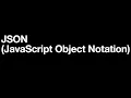 JSON JavaScript Object Notation