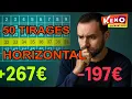 KENO STRATEGIE DE LA MEME LIGNE HORIZONTALE SUR 50 TIRAGES