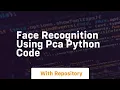 face recognition using pca python code