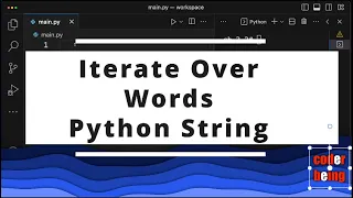 How to Iterate over Words in Python String