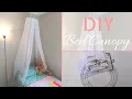 DIY Bed Canopy Using Curtains