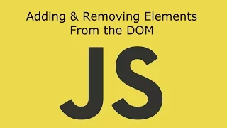 JavaScript Lesson 15 Create Add Replace and Remove Elements From the DOM