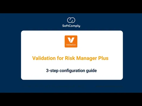 Tutorial of the Validation app for Risk Manager Plus