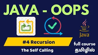 OOPs - Java Programming Ep-4 Recursion Tamil Vep Tech Academy