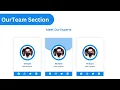 How to create Our Team section using HTML and CSS HTML CSS Tutorial