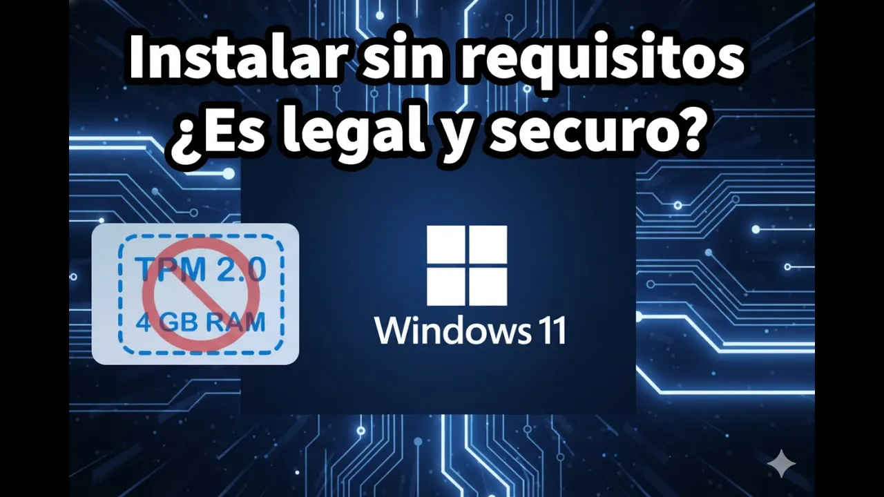 💻 ¿Es LEGAL Instalar Windows 11 Saltando las Restricciones? ⚠️ Te lo Explico Claro