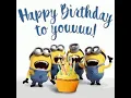 Minions Happy birt ay wishing GIF