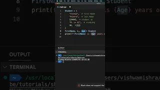 Python Basics in 60 Seconds