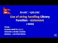 A QBASIC PROGRAM TO SHOW THE USE OF STRING HANDLING FUNCTION MID