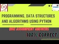 Programming Data Structures and Algorithms using Python Week 1 Quiz Assignment 1 Sol NPTEL