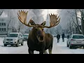 The size of a full grown adult male moose