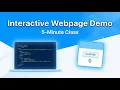 5-Minute Demo Class Creating an Interactive Webpage with HTML CSS JavaScript