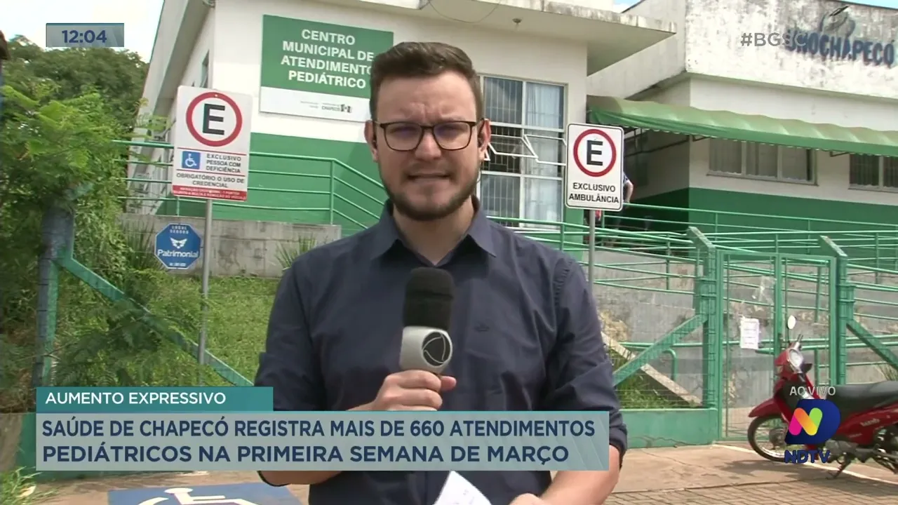 Chapecó registra mais de 660 atendimentos pediátricos na primeira semana de março