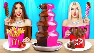 Download Rich Girl vs Broke Girl Chocolate Fondue Challenge | Crazy Food Battle by RATATA COOL MP3