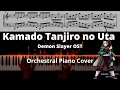 Download Lagu Kamado Tanjiro no Uta -  Demon Slayer OST - Orchestral Piano Cover/Tutorial with Sheets