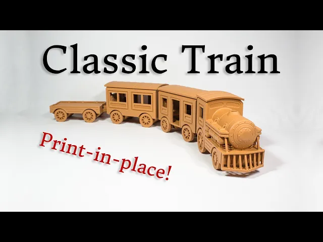 Clasic Locomotive Train - Print in place video thumbnail