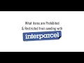 What Items Are Prohibited Or Restricted From Sending With Interparcel