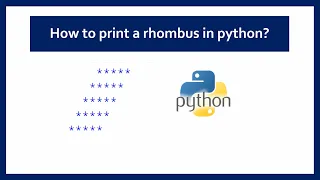 How to print a rhombus in python
