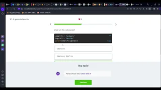 47 AI generated practice Introduction to Python Sololearn