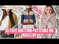 30 FREE Knitting patterns on Ravelry