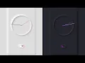 Neomorphism in Minimalistic Clock with Dark Mode HTML CSS JS